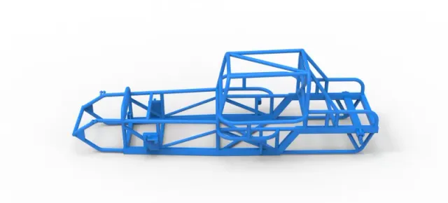Frame of Vintage Dirt Modified stock car Version 6 Scale 1:25 — Image 8 of 16