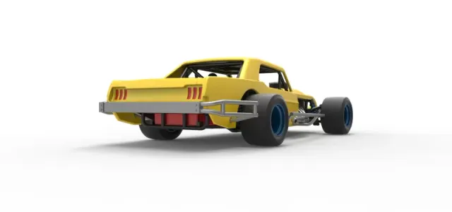 Vintage Asphalt Modified stock car V8 Scale 1:25 — Фото 19 из 30