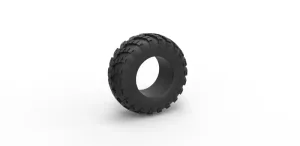 Diecast military KRAZ tire VID-201 Scale 1 to 25