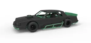 Diecast vintage Asphalt Modified stock car Scale 1:25