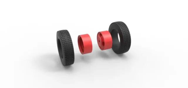 Rear wheel of Pickup Truck Scale 1:25 — Фото 11 из 12