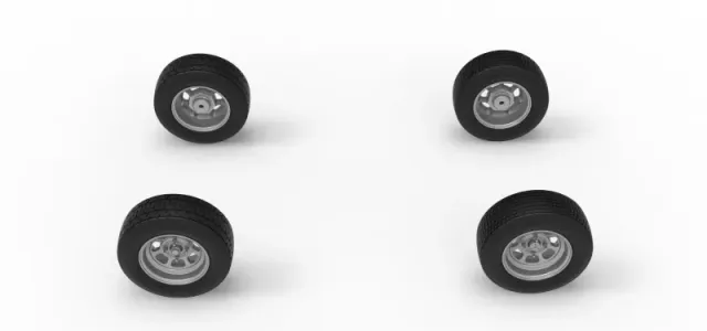 Wheel Set of Mod Lite Race car Scale 1:25 — Image 5 of 12