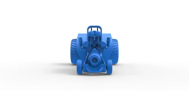 Diecast Mini Rod pulling tractor with V12 engine Scale 1 to 25 — Фото 17 из 31