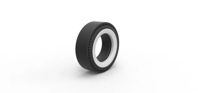 Whitewall rear tire of vintage dragster Version 1 Scale 1:25 — Фото 2 из 10