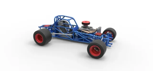 Supermodified front engine race car Base Version 4 Scale 1:25 — Image 24 of 30