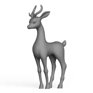 3D Printable Fantasy Deer