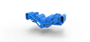 Diecast engine V8 with double supercharger Version 5 Scale 1:25