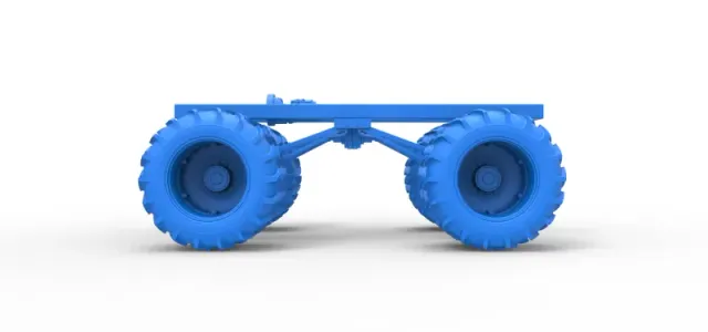 Chassis of Vintage Monster Truck with double wheels Scale 1:25 — Фото 18 из 26