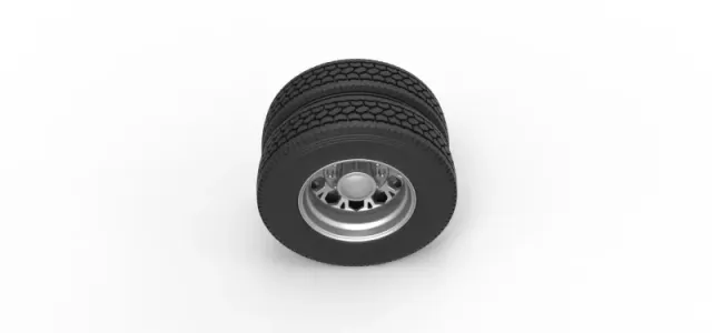 Diecast Rear custom wheel of semi truck Version 23 Scale 1:25 — Фото 6 из 12