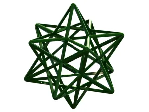 Wireframe Shape Stellated Dodecahedron