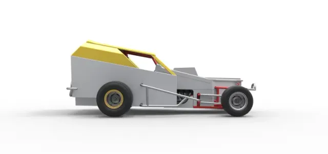 Vintage Dirt Modified stock car Version 7 Scale 1:25 — Image 22 of 27