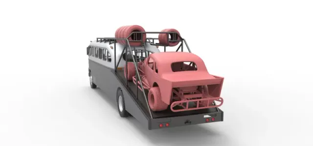 Vintage Transporter truck for Race car Version 8 Scale 1:25 — Фото 6 из 30