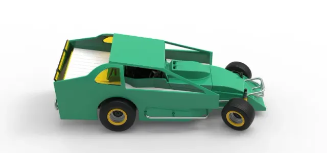 Northeast Dirt Modified stock car while turning V2 Scale 1:25 — Фото 23 из 30