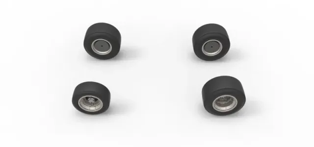 Wheel set of Vintage Asphalt Supermodified V2 Scale 1:25 — Фото 5 из 14