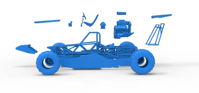 Vintage Mud dragster Scale 1:25 — Фото 22 из 26