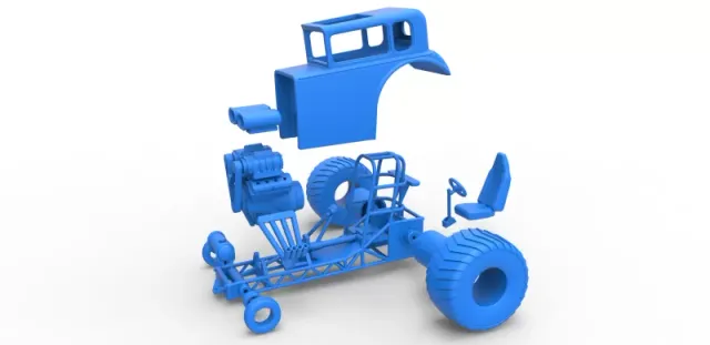 Diecast Mini Rod pulling tractor 5 Scale 1:25 — Image 23 of 31