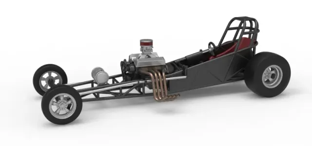 Vintage Front engine dragster Base Version 5 Scale 1:25 — Фото 2 из 19