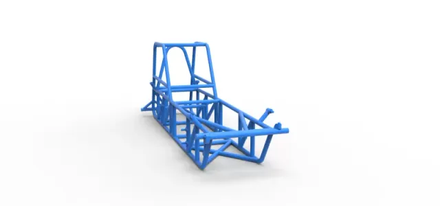 Frame of Vintage Dirt Modified stock car Version 2 Scale 1:25 — Image 16 of 17