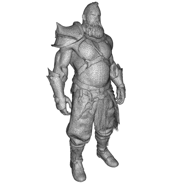 Fantasy Dwarf Warrior Pack – Fantasy Character Model Kitbash — Image 11 of 16