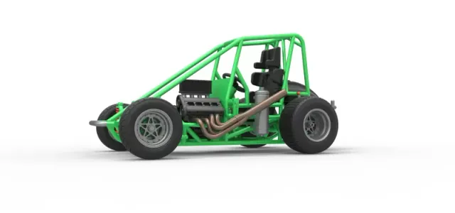 Midget car Base Scale 1:25 — Фото 2 из 30