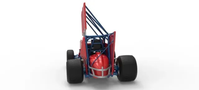 Winged Sprint car Version 2 Scale 1:25 — Фото 14 из 30