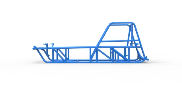 Frame of Vintage Dirt Modified stock car Version 2 Scale 1:25 — Image 6 of 17