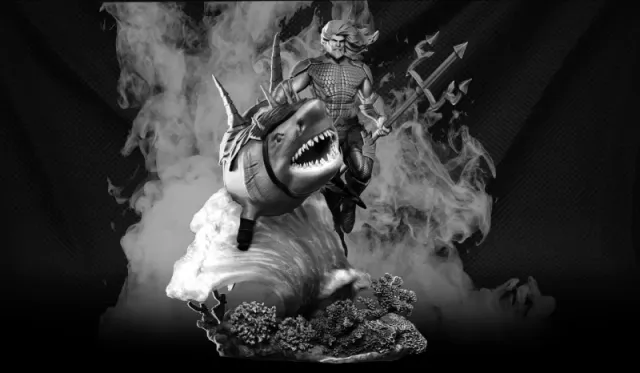 Aquaman and the Great White Shark Mount 3D Model — Фото 3 из 8