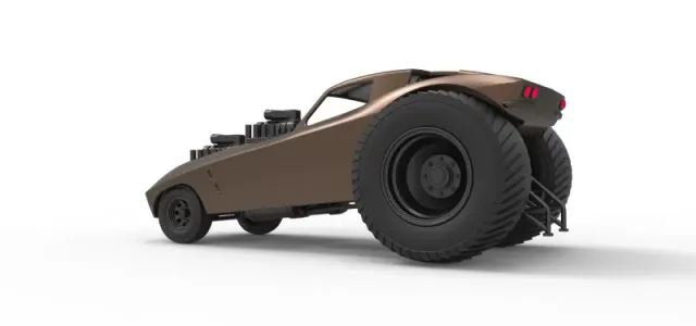 Diecast Pulling truck 2wd with Car shell Version 2 Scale 1:25 — Фото 13 из 26