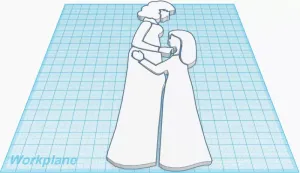 Mother & Daughter 2D Facing