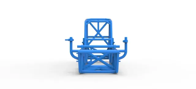 Frame of Vintage Dirt Modified stock car Version 5 Scale 1:25 — Фото 5 из 17