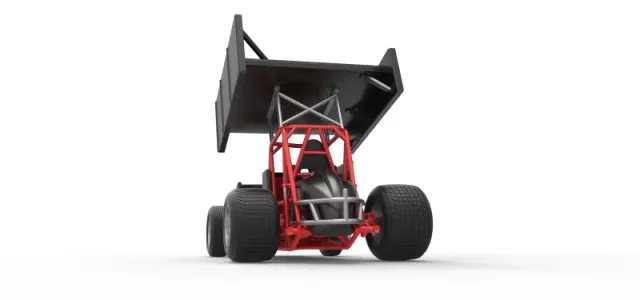 Vintage Winged Sprint car Scale 1:25 — Фото 15 из 31