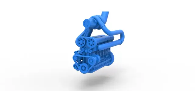 Diecast Turbo straight-six engine Scale 1:25 — Image 4 of 17