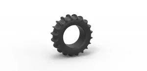 Diecast Dune buggy rear tire Scale 1 to 10