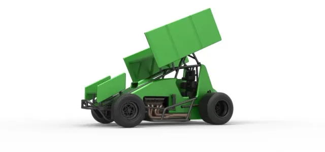 Diecast Winged Sprint car Scale 1:25 — Image 2 of 30
