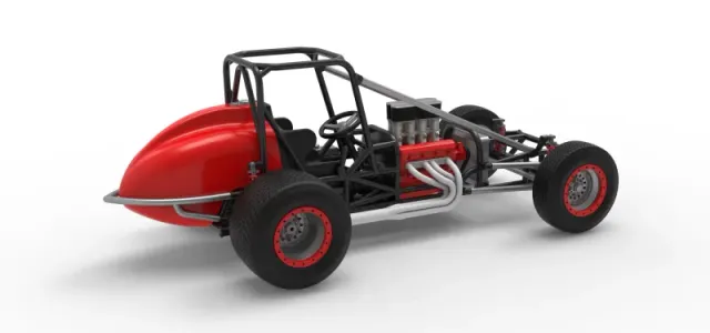 Dirt Silver Crown Champ car Base Scale 1:25 — Фото 20 из 30