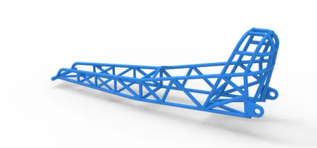 Frame of old school Front engine dragster Version 7 Scale 1:25 — Фото 9 из 13