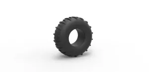 Diecast low pressure Forester 1370 tire Scale 1 to 25