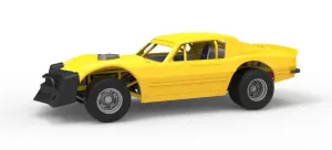 Vintage Dirt late model Race car Version 2 Scale 1:25