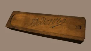 Model of Pencil case engraved Vodena