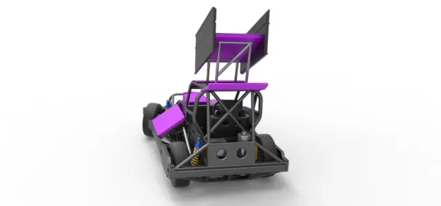 New Zealand Superstock car while turning Version 2 Scale 1:25 — Фото 14 из 31