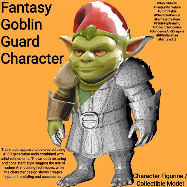 Fantasy Goblin Guard Character — Фото 10 из 10