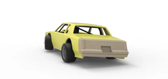 Vintage Dirt late model race car while turning Scale 1:25 — Image 14 of 30