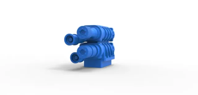 Diecast double Supercharger Scale 1 to 25 — Image 4 of 13