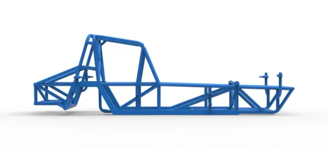 Frame of Vintage Dirt Modified stock car Version 5 Scale 1:25 — Фото 13 из 17