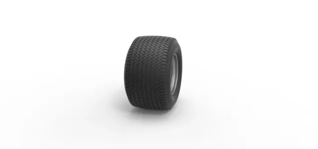 Rear Wheel of Northeast Dirt Modified stock car Scale 1:25 — Image 3 of 12