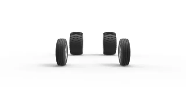 Wheel set of 2wd Pulling truck Scale 1:25 — Фото 4 из 13
