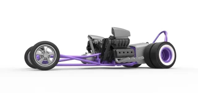 Diecast Front engine old school dragster with 2 V8 Scale 1:25 — Фото 2 из 30