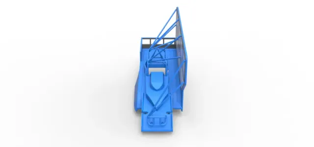 Shell of Northeast Dirt Modified stock car with side wing 1:25 — Фото 6 из 29