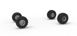 Wheel set of Mud dragster Version 3 Scale 1:25