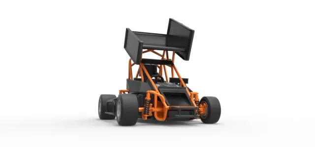 Pavement Winged 600 Micro sprint car Scale 1:25 — Фото 27 из 31